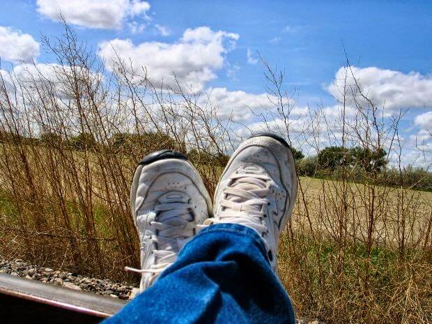 feet up