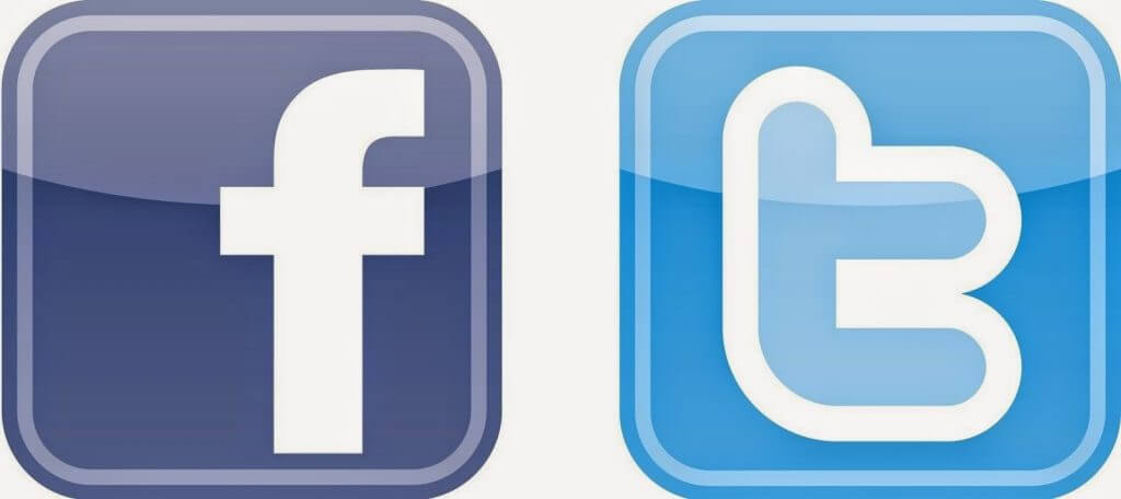 facebook and twitter logo