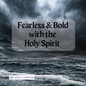 Jesus calms the storms of life. The Holy Spirit makes us fearless and bold.