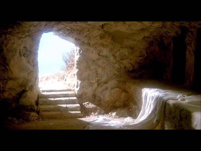 inside empty tomb