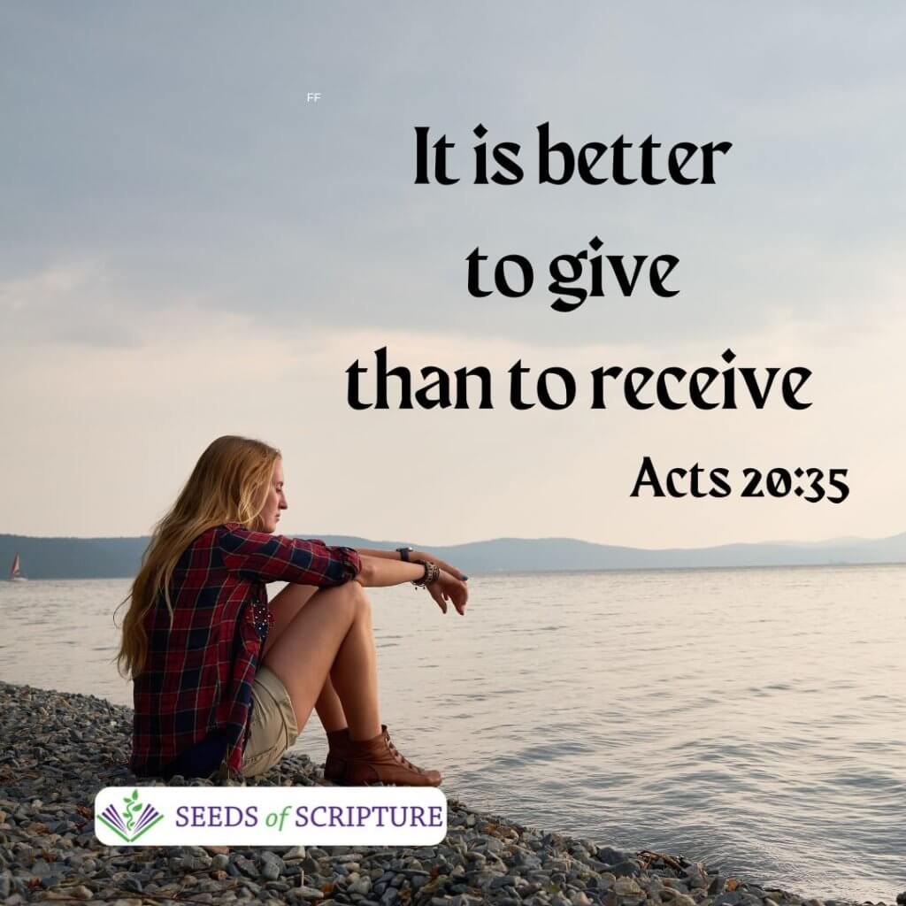Better to give than receive